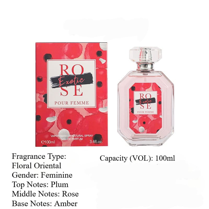 Women perfume floral note Rose